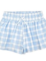 Bloom and Company Blue Gingham Butterfly Shorts