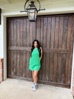 mono b Green Scuba Shift Dress