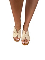 Miami Shop Studded Platform Slide w/ Block Heel