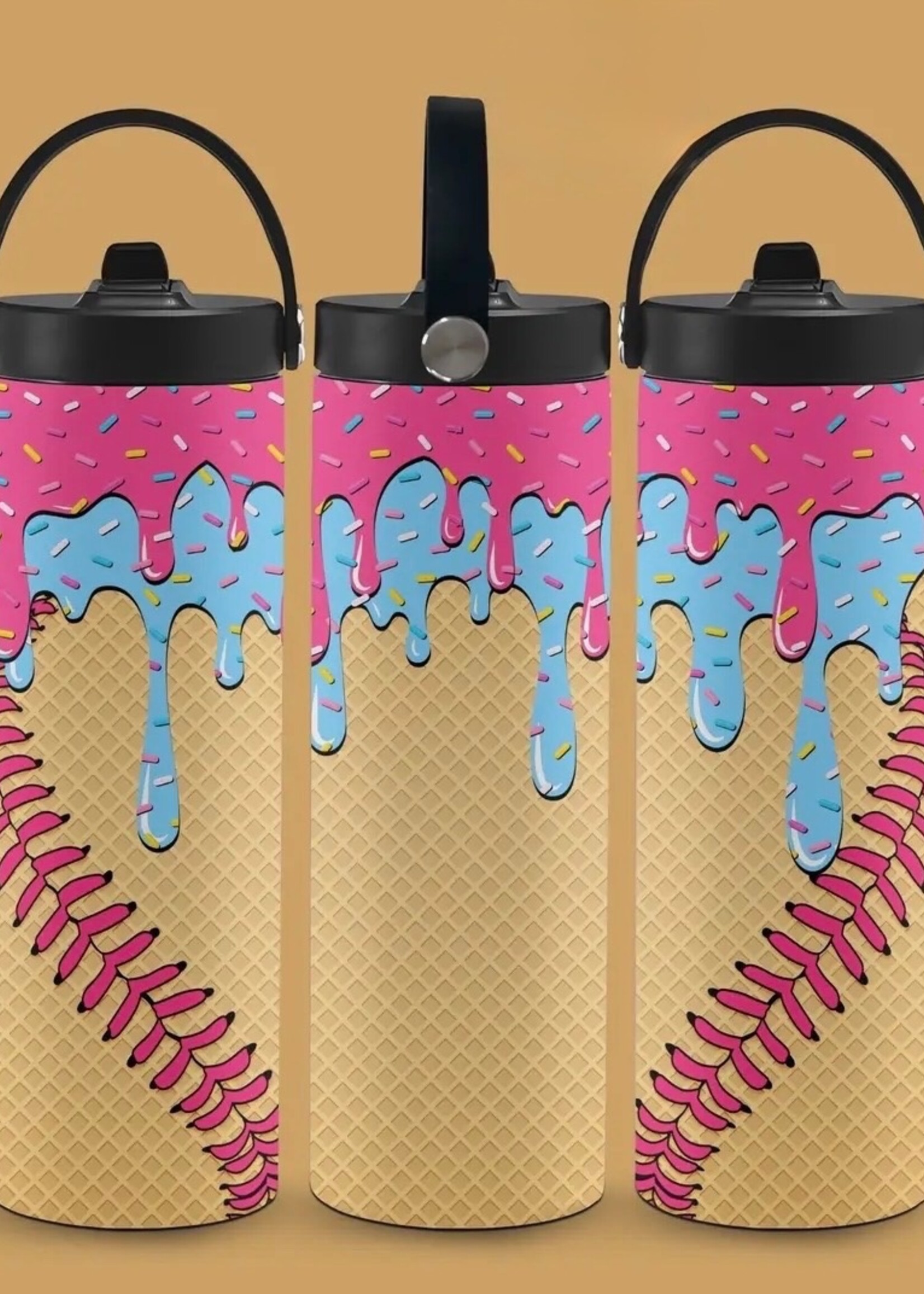 Patercreations Cotton Candy Ice Cream Drip Tumbler