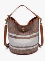 Moda Luxe Tan Mirella Bucket Bag