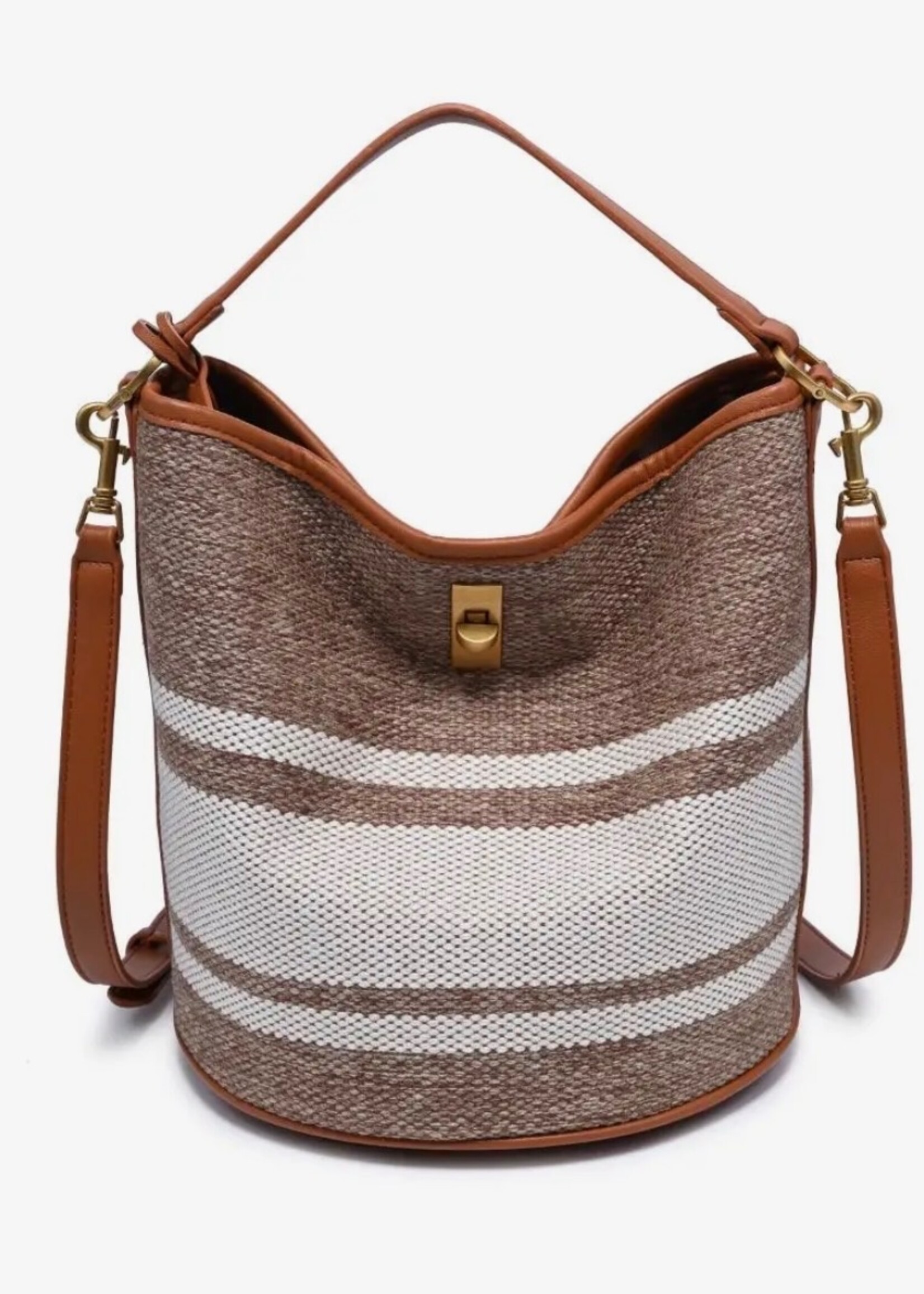 Moda Luxe Tan Mirella Bucket Bag