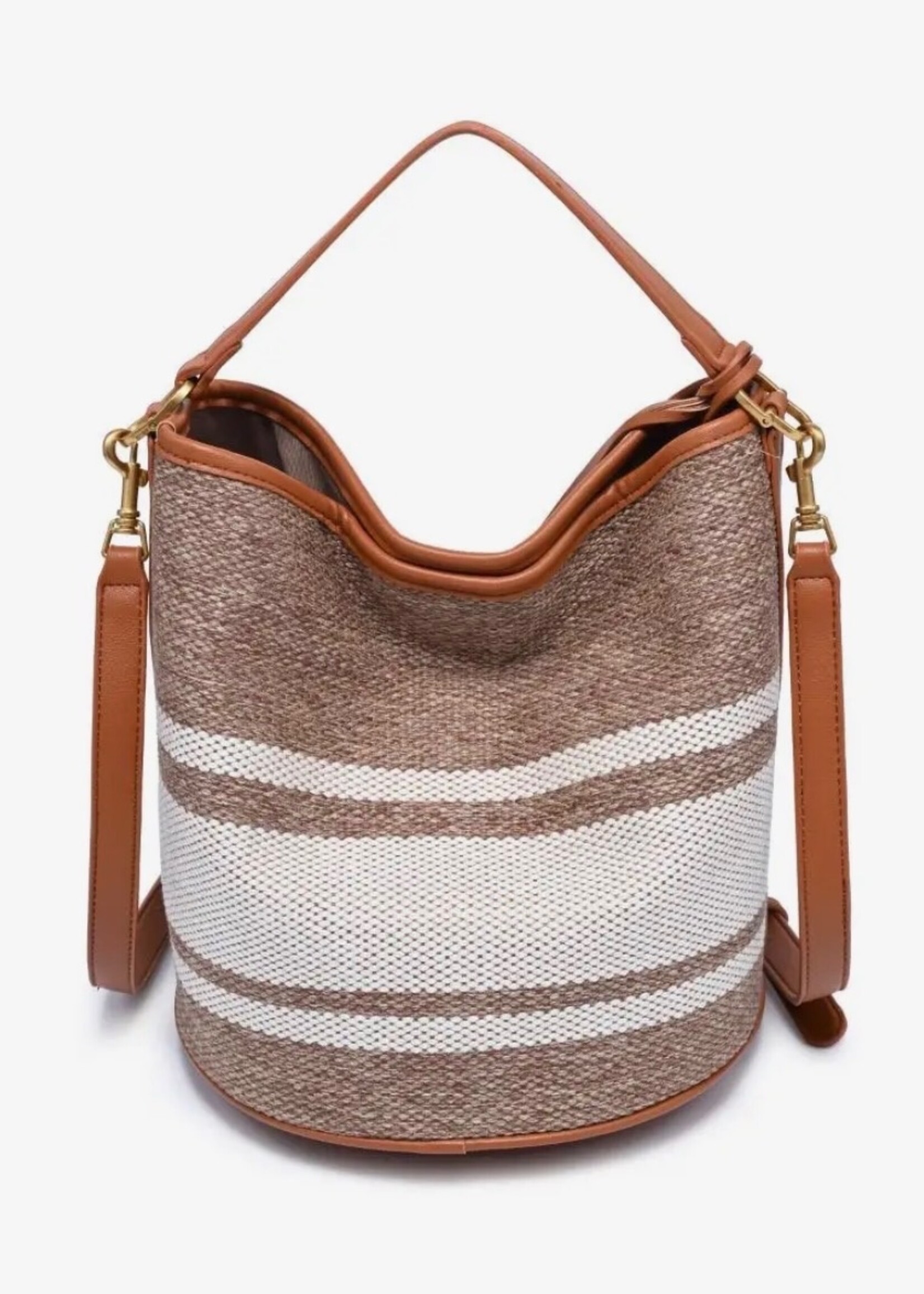 Moda Luxe Tan Mirella Bucket Bag