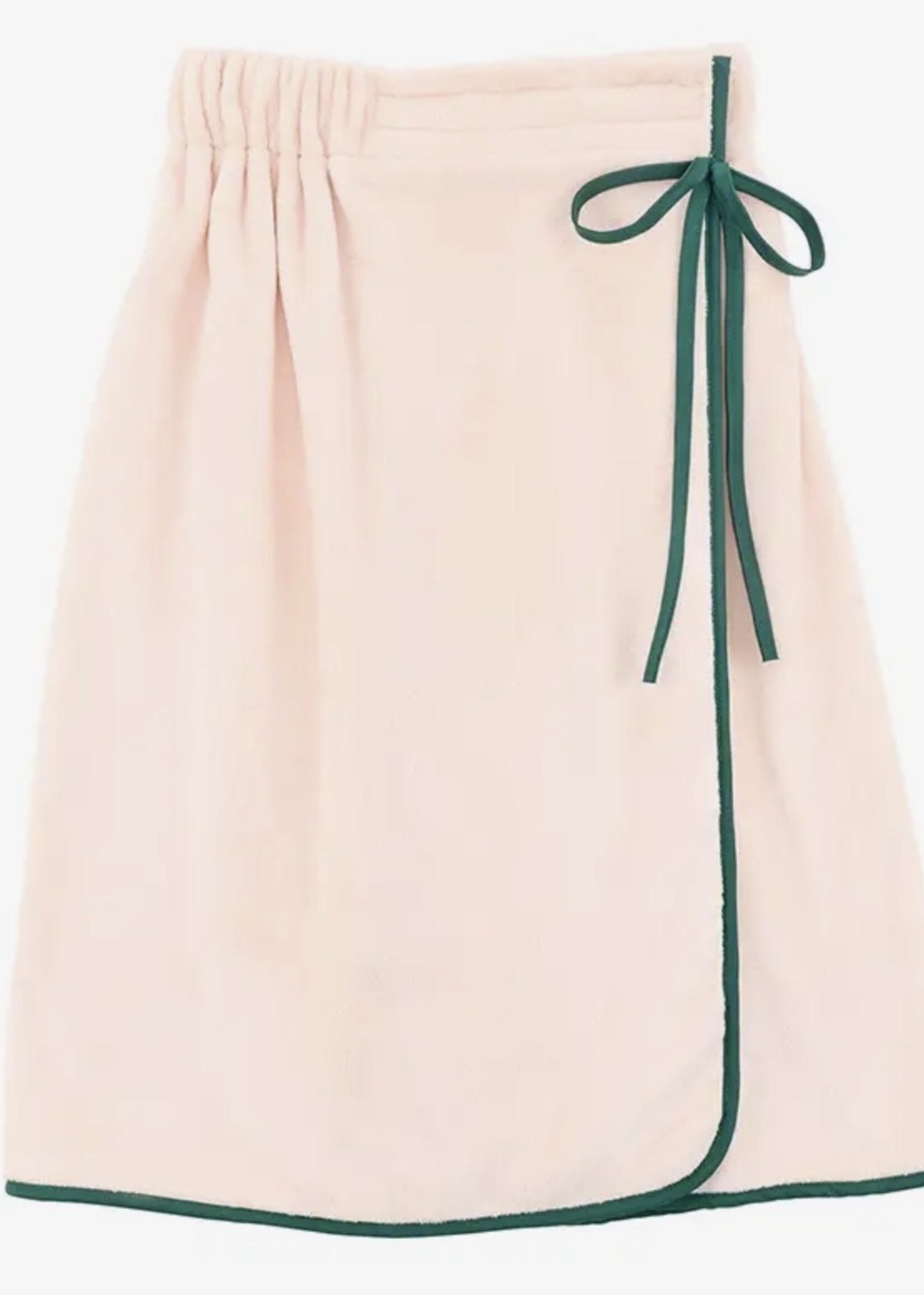 Bloom and Company Spa Wrap Light Pink With Green Bow