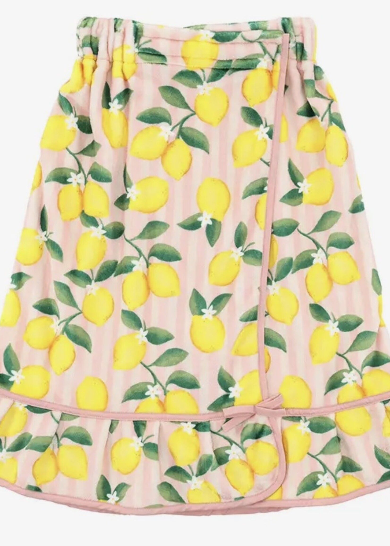Bloom and Company Spa Wrap Pink Stripe & Lemons
