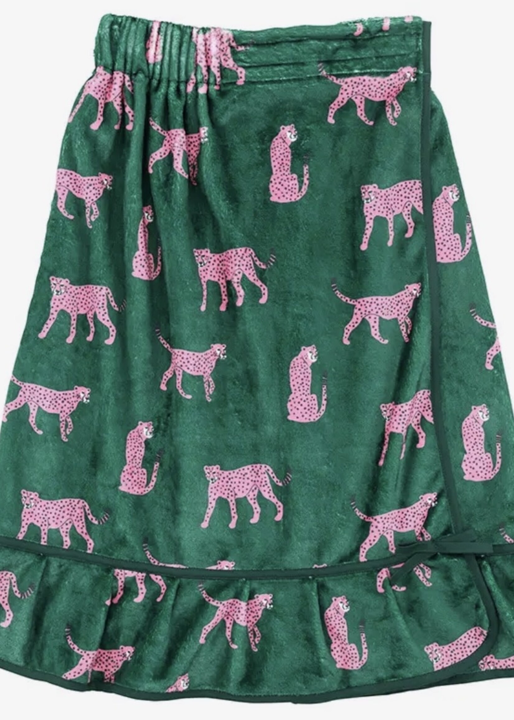 Bloom and Company Spa Wrap Green & Pink Cheetahs