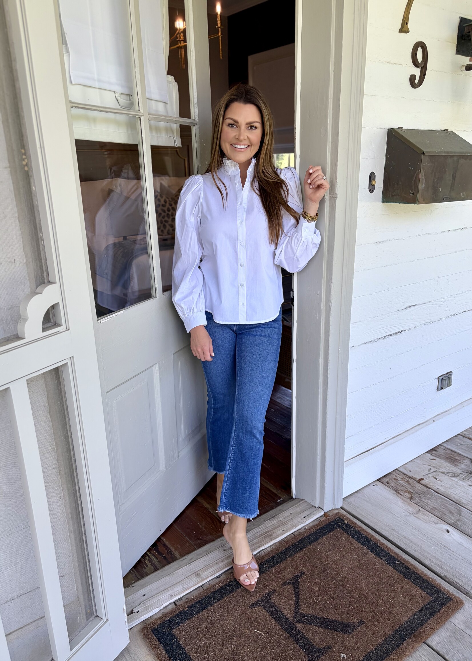 Sugarlips White Button Down Shirt