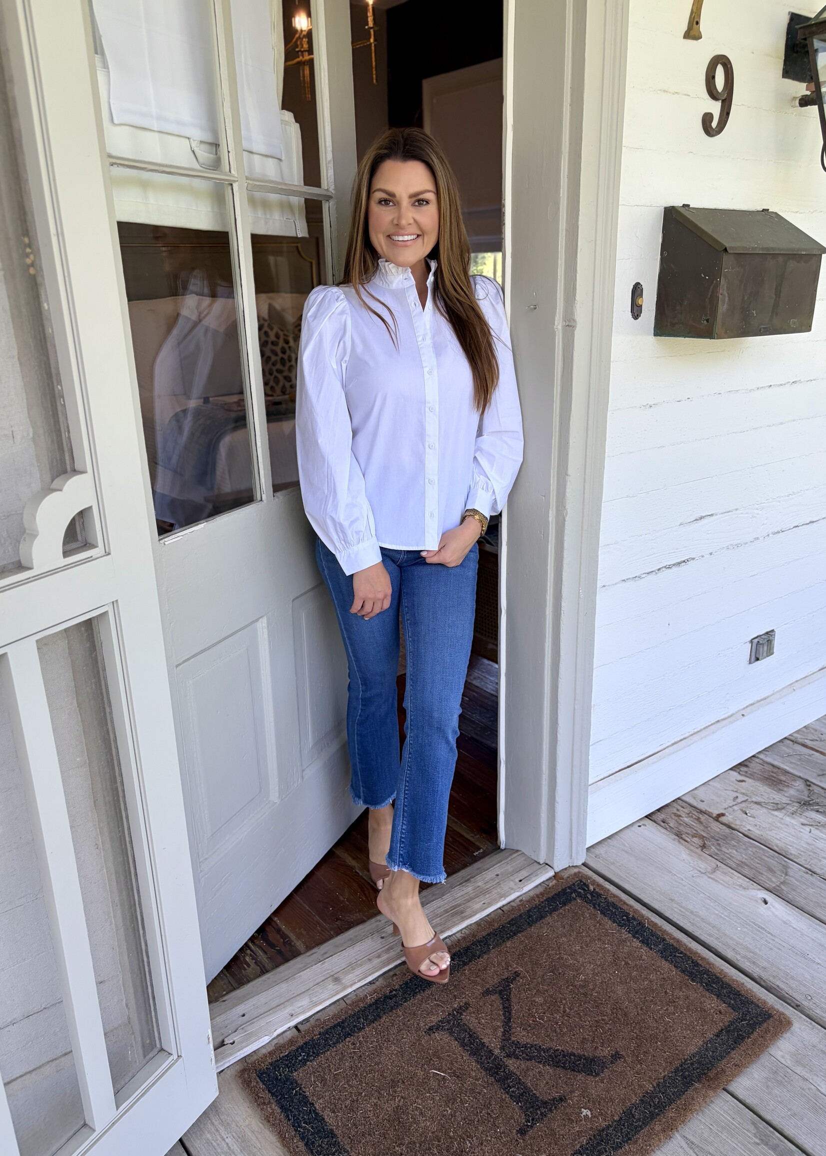Sugarlips White Button Down Shirt