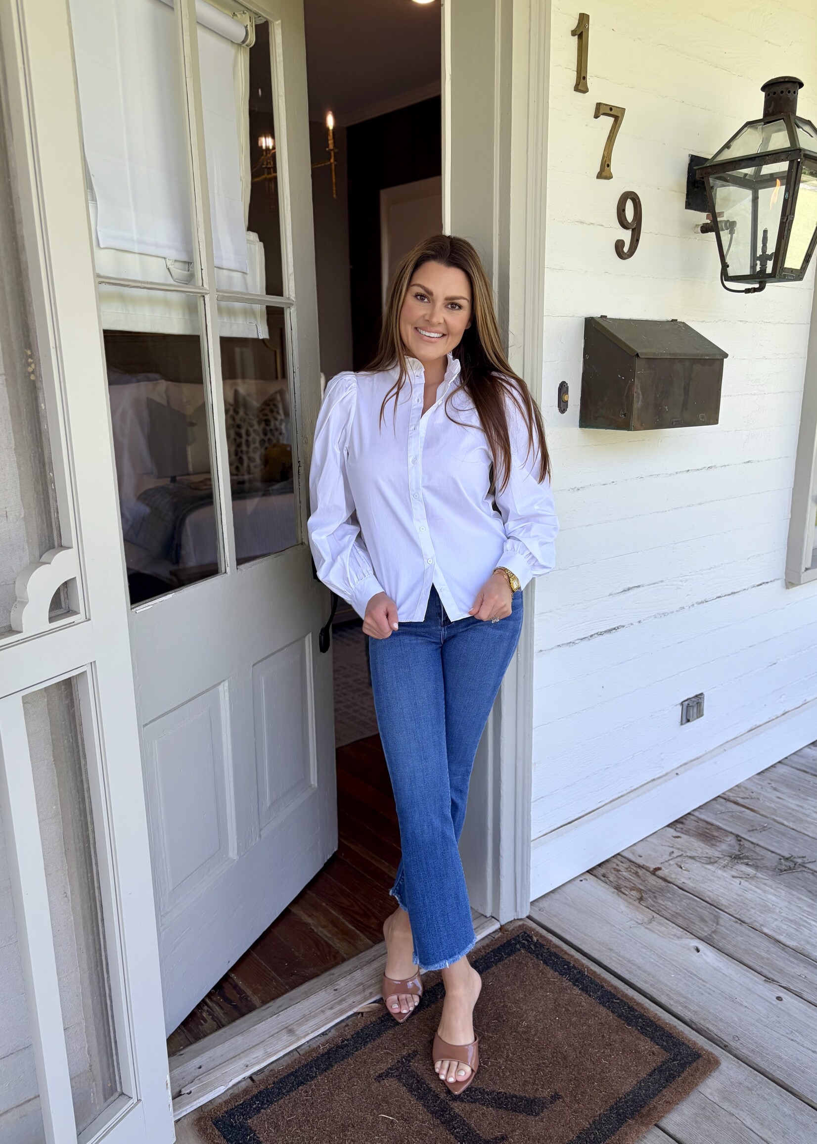 Sugarlips White Button Down Shirt