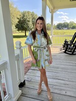 Rosa Clothing Ocean Vibe Halobios Belted Shirt Dress