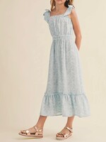 Bloom and Company Tween Girls Blue Strappy Midi Dress