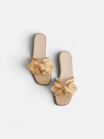Oasis Society Textured Bow Slide Sandal