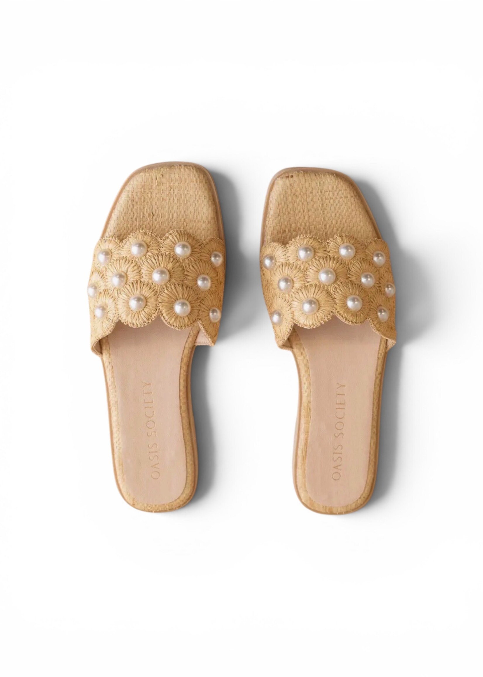 Oasis Society Natural Pearl Raffia Sandal