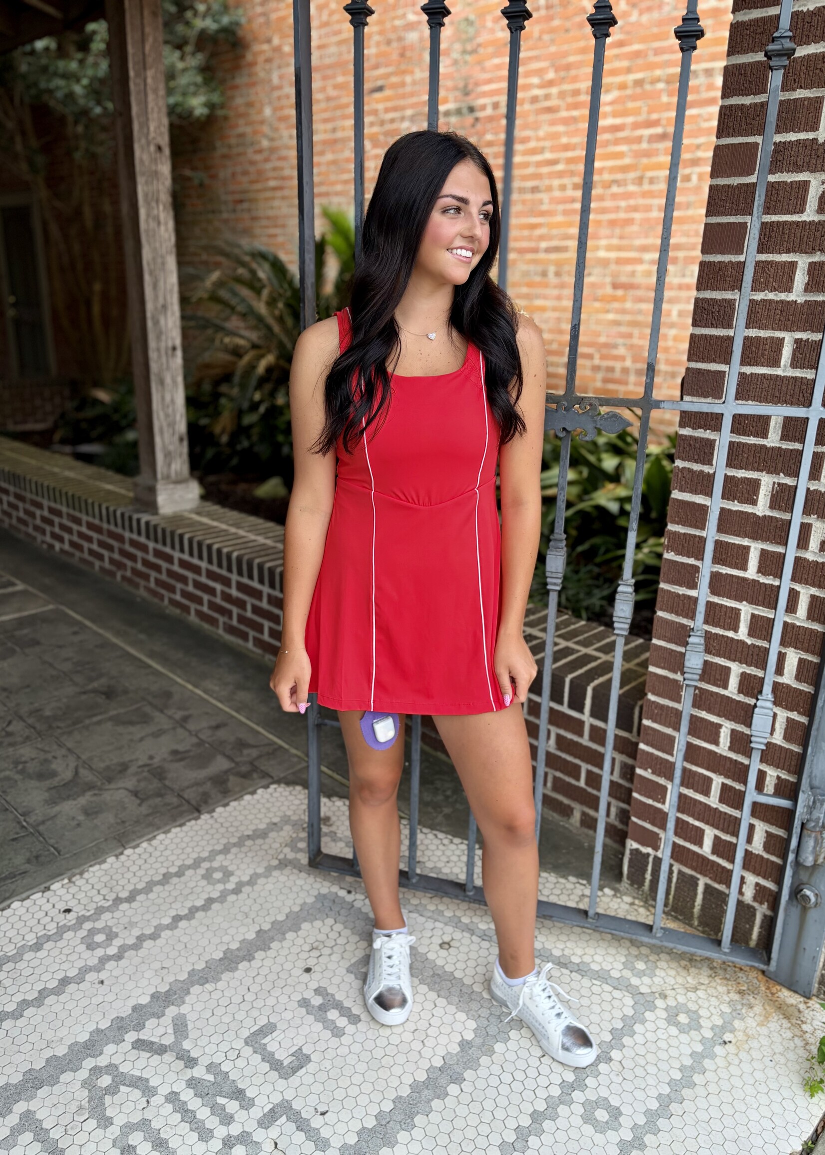 Bloom and Company Cherry Red Activewear Dress