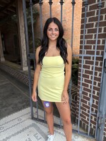 Rosa Clothing Yellow Sweetheart Athletic Dress
