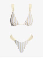 Sunday Brunch Yellow Stripe Bikini