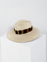 Bloom and Company Baldiz Black & Brown Ikat Hat