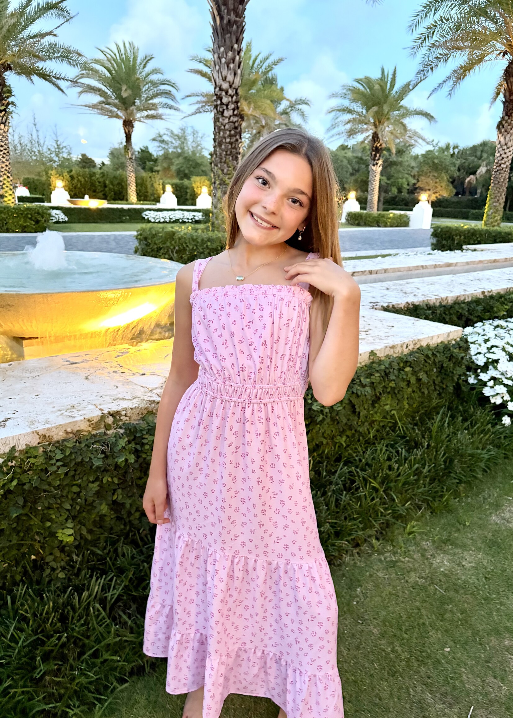 Bloom and Company Tween Girls Pink Maxi Dress