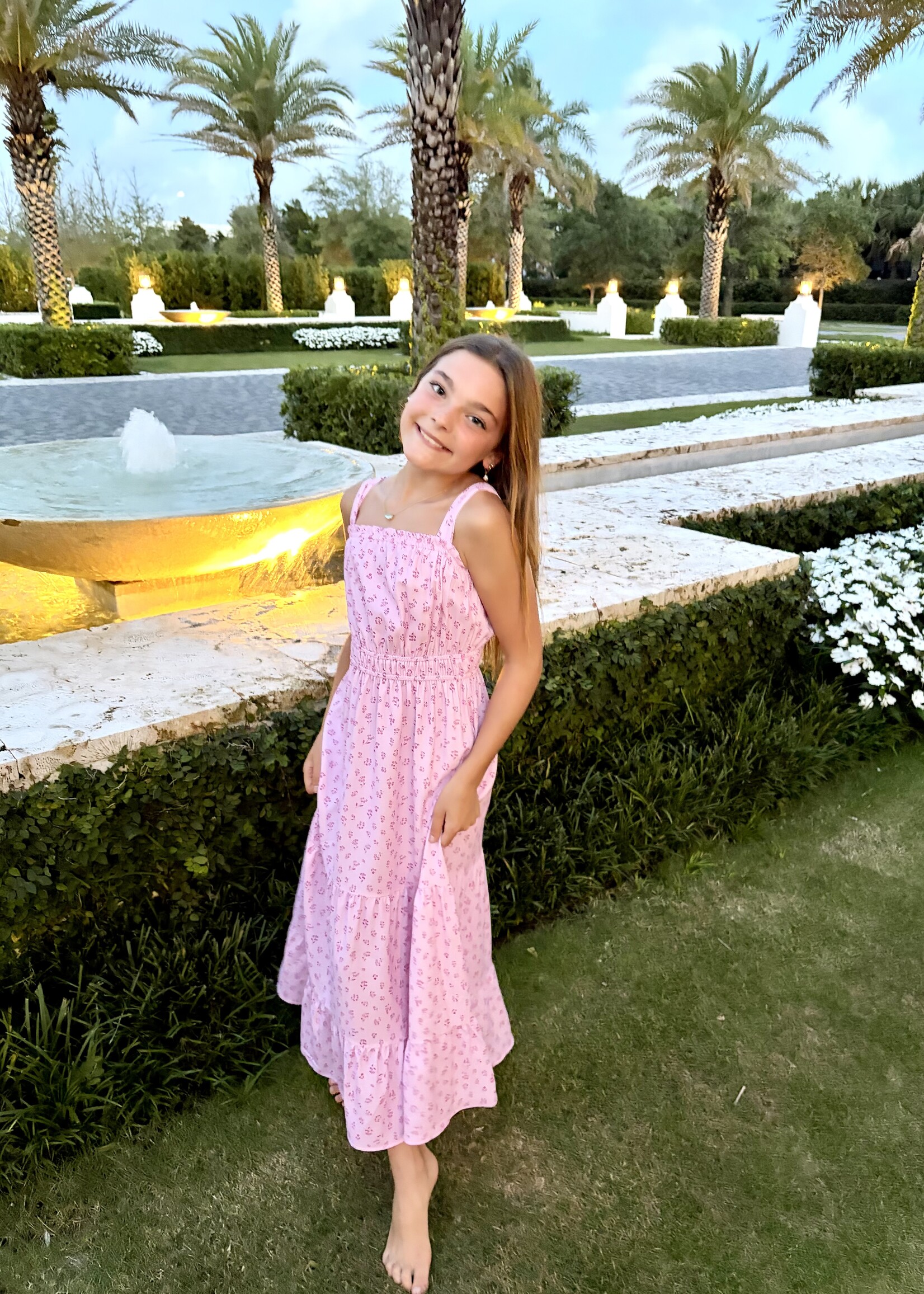 Bloom and Company Tween Girls Pink Maxi Dress