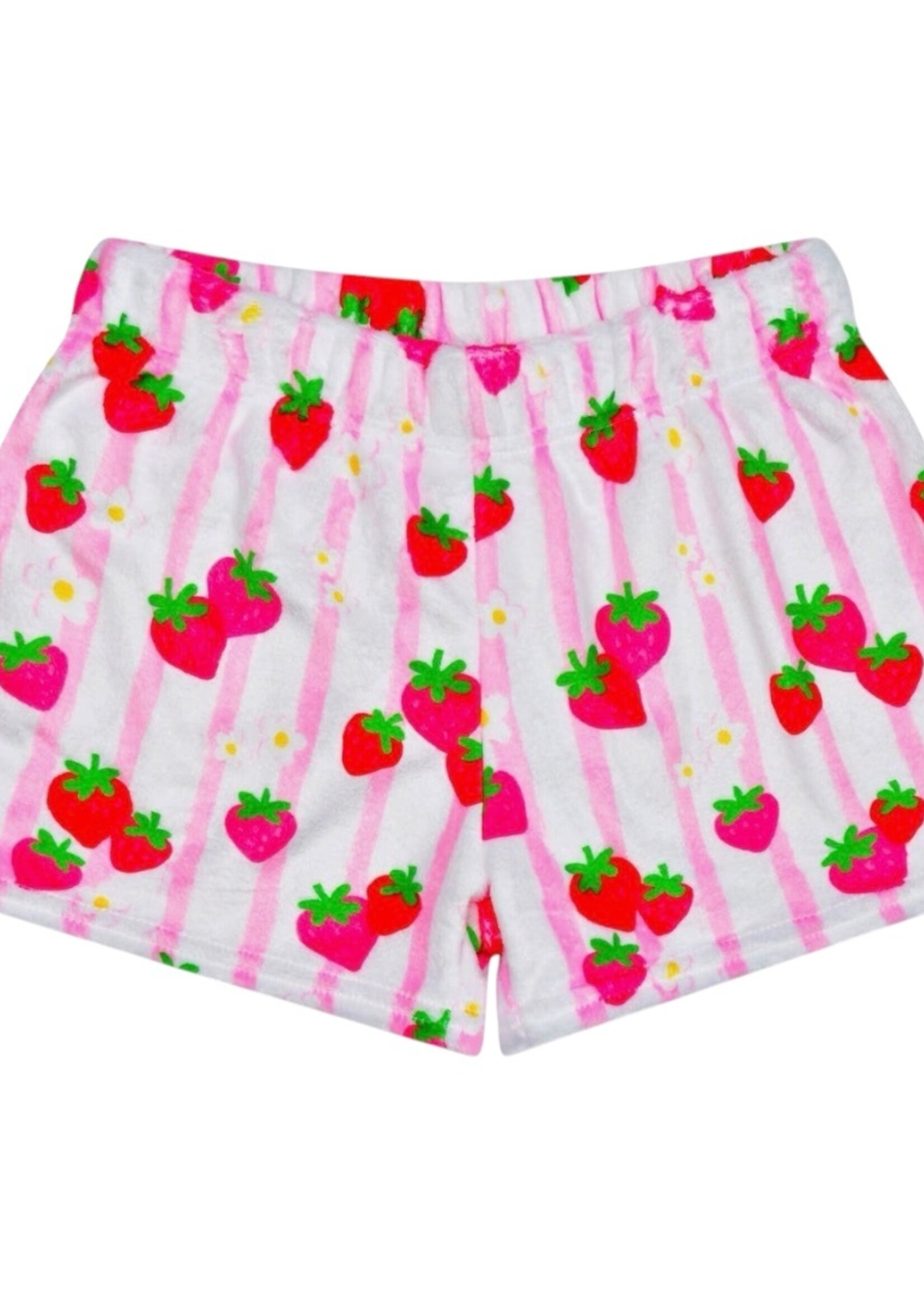 Iscream Strawberry Stripes Plush Short