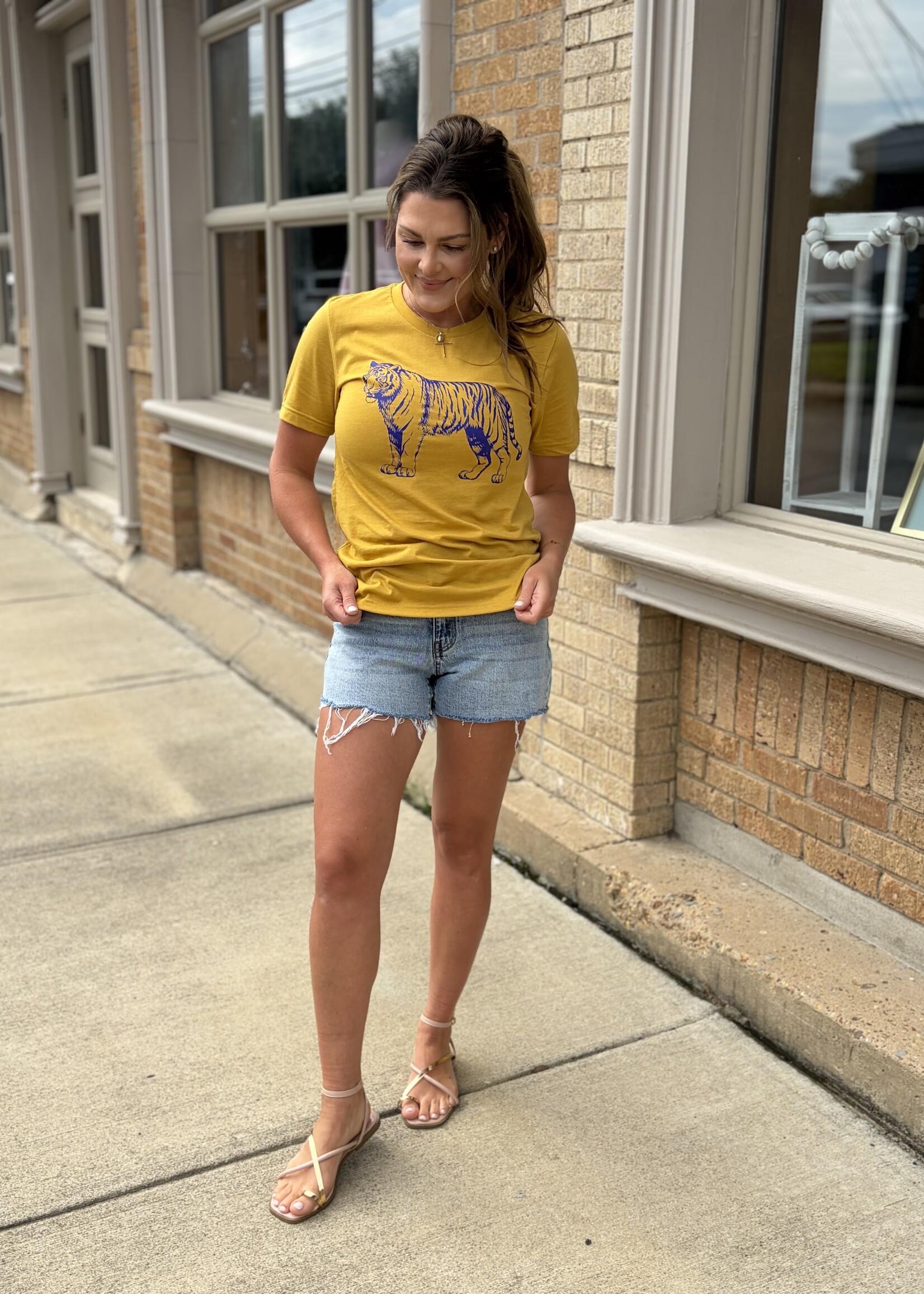 Bloom and Company Purple & Gold Tiger T-Shirt