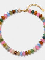 Bloom and Company Colorful Beaded Statement Necklace