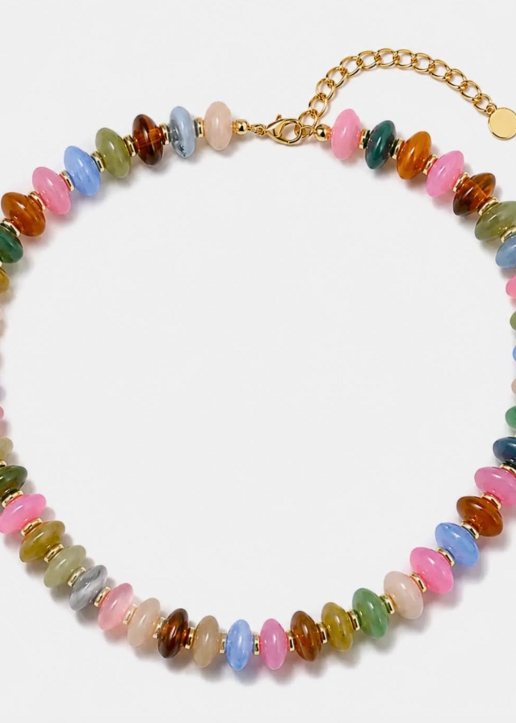 Bloom and Company Colorful Beaded Statement Necklace