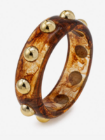 Bloom and Company Amber Gold Studded Bangle