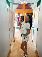 Bloom and Company Green & White Mallard Print Shorts Set