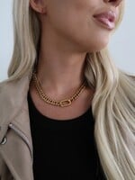 Chansutt Pearls 18k Gold Plated Lock Necklace