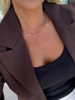 Chansutt Pearls 18k Gold Plated w/ Diamond Accent Necklace