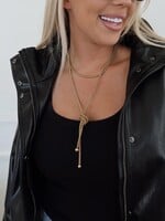 Chansutt Pearls 18k Gold Plated Wrap Around Necklace