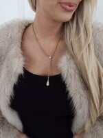 Chansutt Pearls 18k Gold Plated Tear Drop Necklace