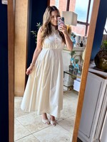 Aureum Cream Midi Shirt Dress