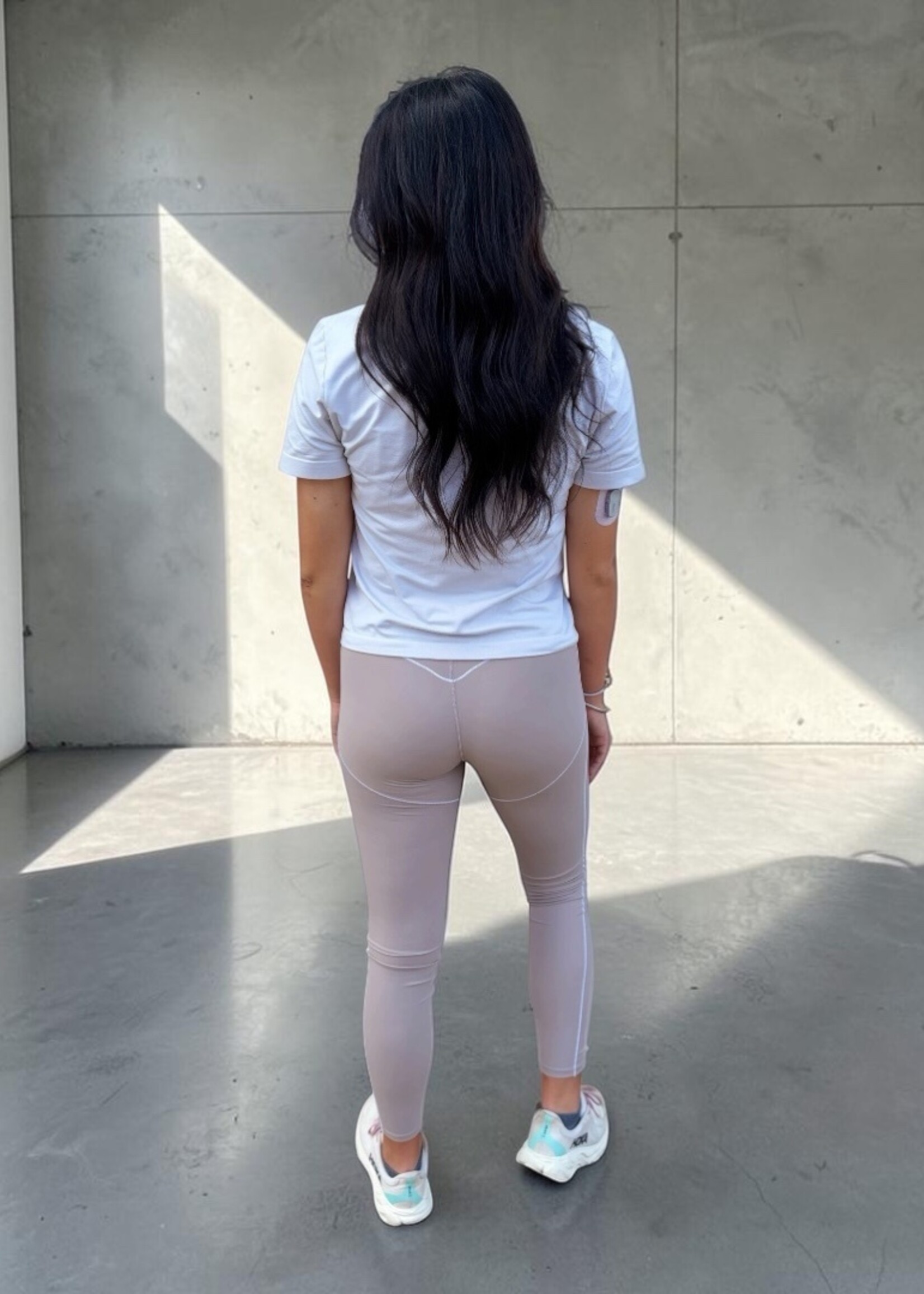 KIMBERLY C Taupe High Rise Contour Leggings