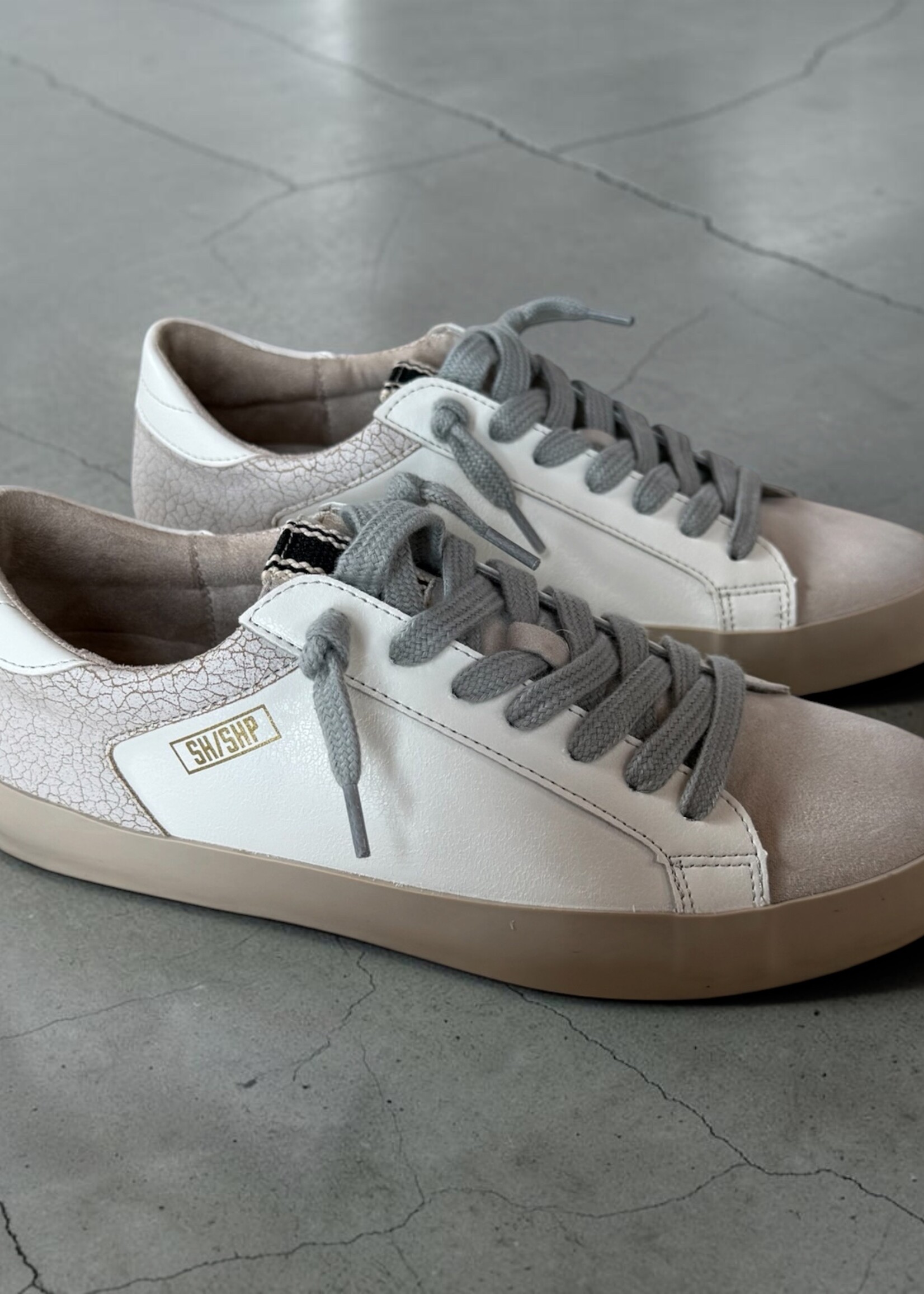 Shu Shop White w/ Grey Accent Sneaker