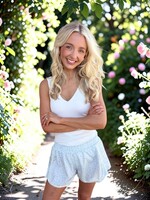 Peach Love Floral Light Blue Lace Detail Shorts