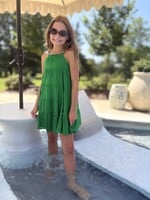 Bloom and Company Tween Green Ruffled Cami Dress