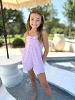 Bloom and Company Tween Lavender Bow Romper