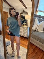 HYVE Teal Oversized Tee