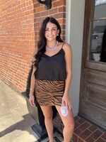 Belle Cher Tiger Striped Skort