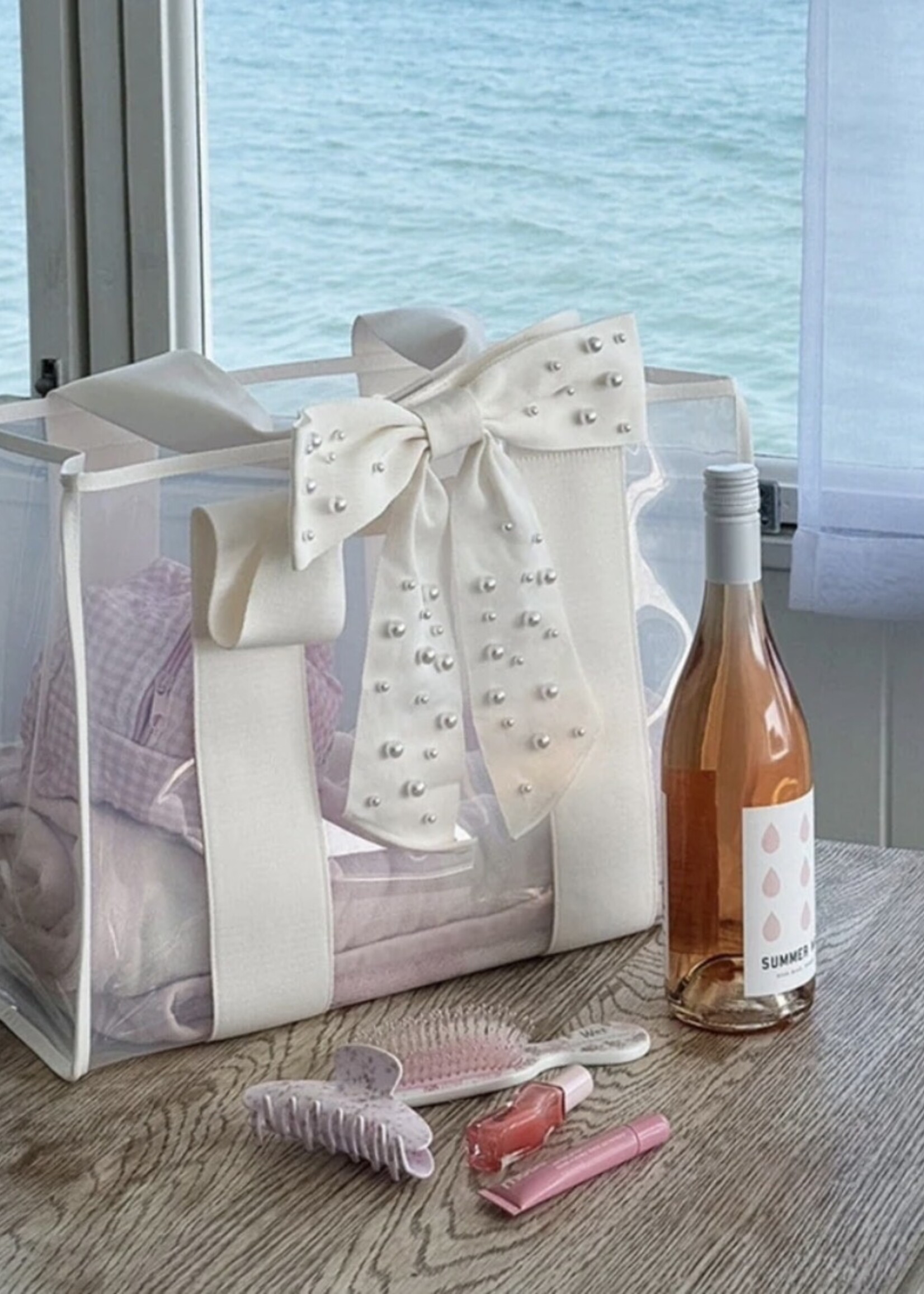 Casemate Ivory Shine Bow Case-Mate Jelly Tote w/ Phone Pouch