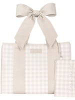 Casemate Latte Gingham Bow Case-Mate Jelly Tote w/ Phone Pouch