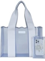 Casemate Blue Crochet Wave Case-Mate Jelly Tote w/ Phone Pouch