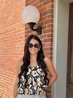 THML Floral Print Strap Tank Top