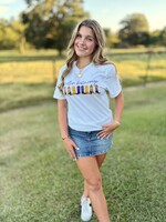 Southern Bayou Sisters & Co. White Calling Baton Rouge w/ Boots Tee
