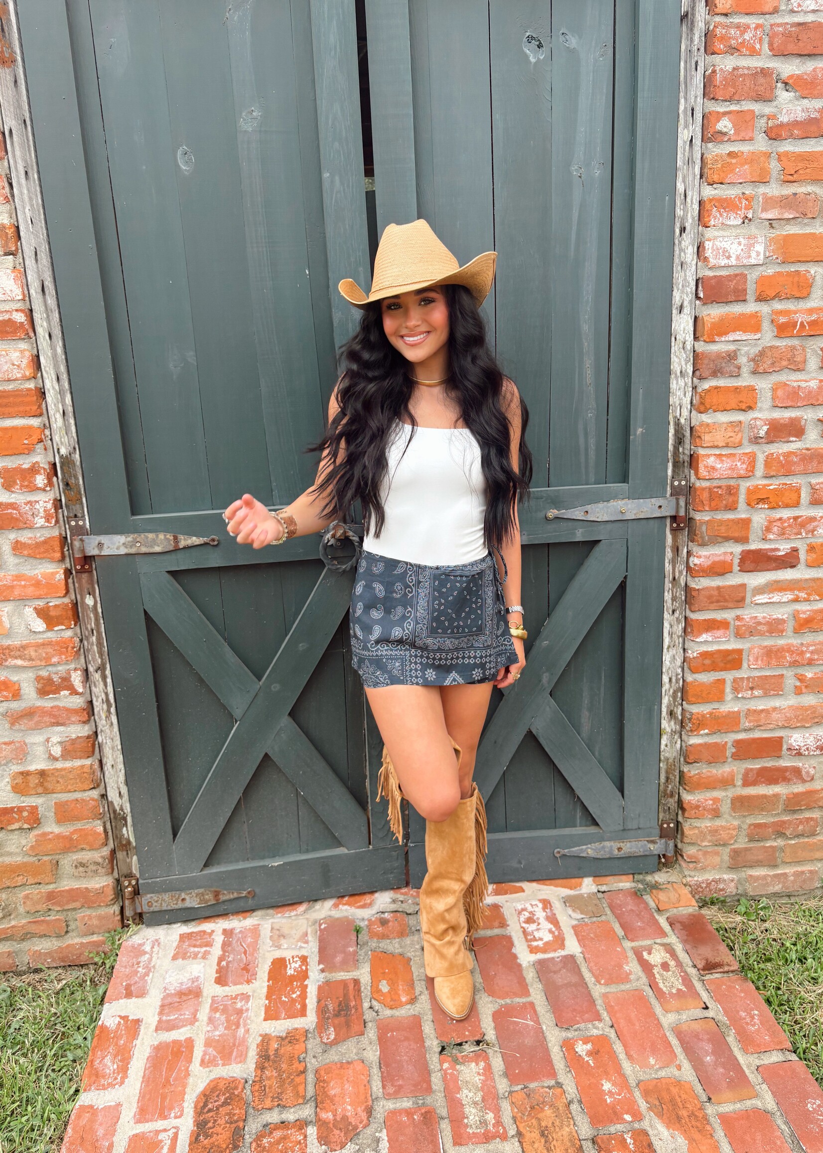Sky to Moon Navy Bandana Skort