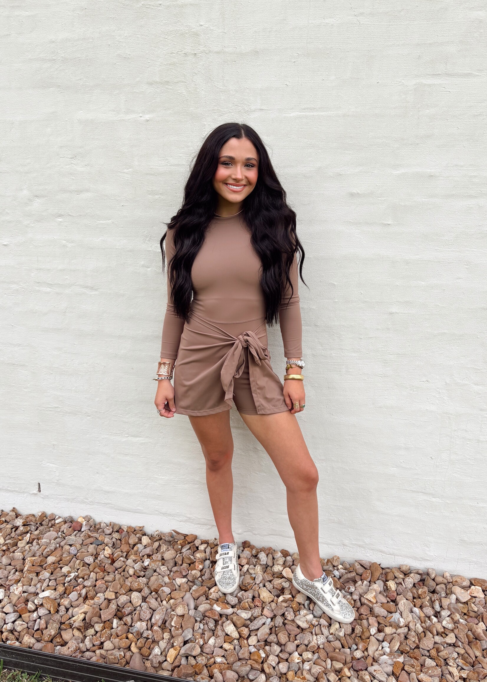 Mccolin Mocha Athletic Skort Dress