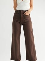 Just Panmaco Brown Patch Pocket Flare Denim