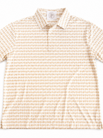 The Royal Standard Gold & White Tiger Performance Polo